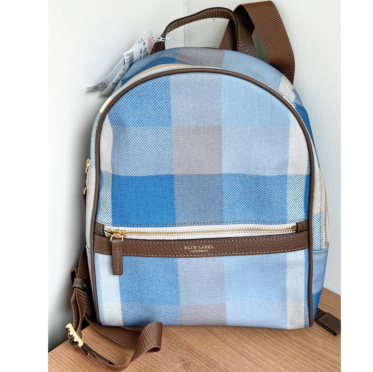 BLUE LABEL CRESTBRIDGE CHECK BACKPACK FROM JAPAN BLUE