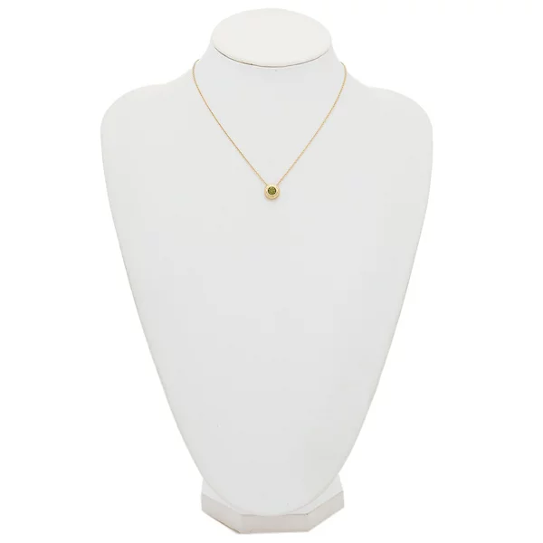 Open circle stone strand necklace Clearance