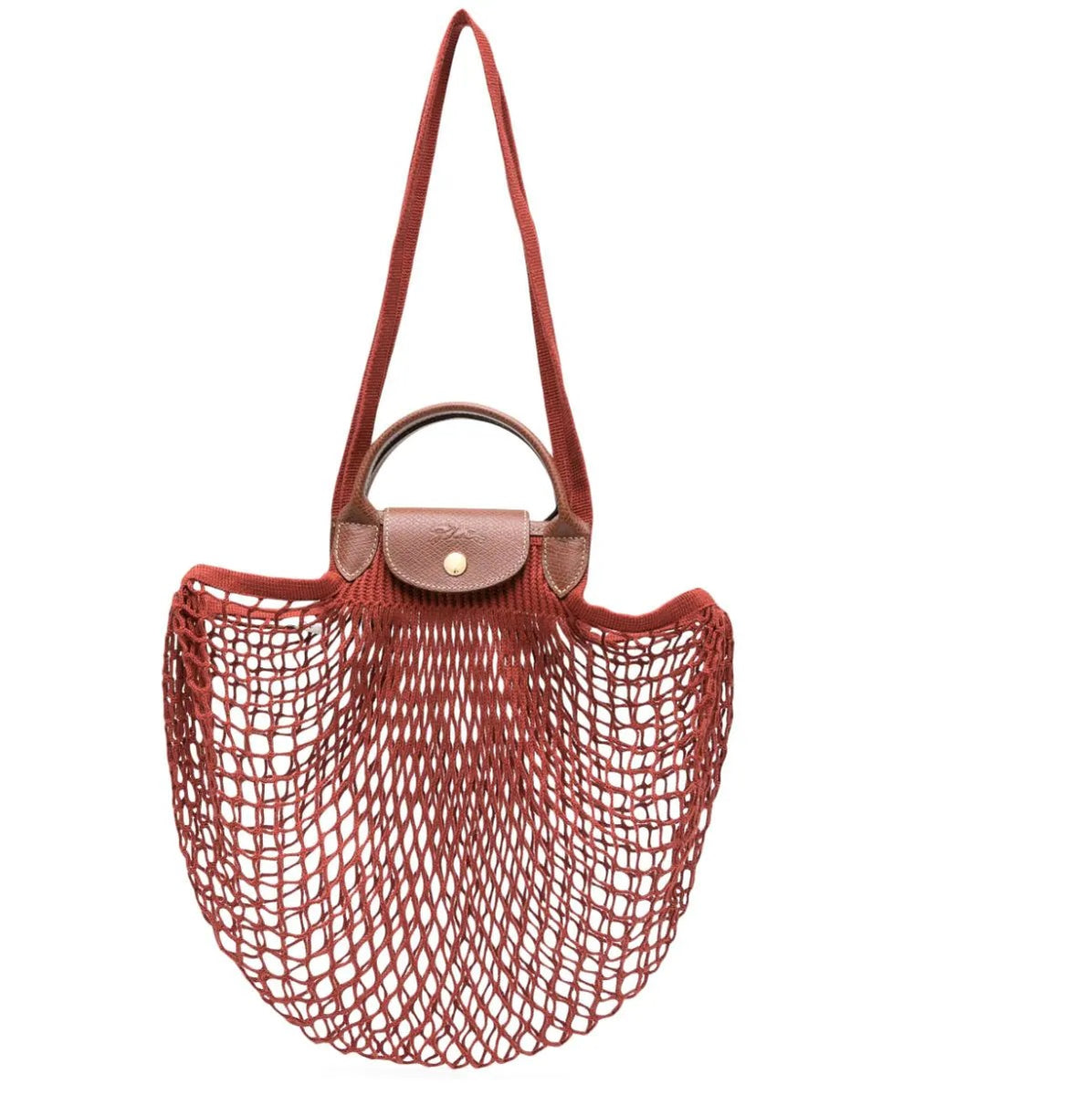 ★人気★ Longchamp Le Pliage Filet Top Handle Bag Red Buy LONGCHAMP Le Pliage Filet L Mesh Bag (tr) 2025 Online
