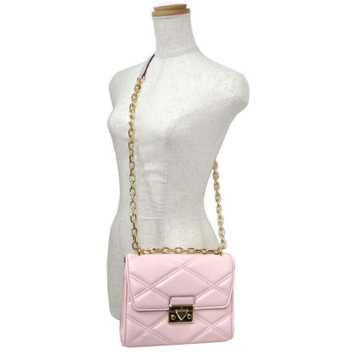 Michael Kors quilted serena medium store backpack in blush pink