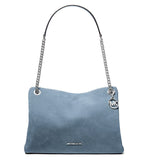 MICHAEL KORS  CHRISTINA MEDIUM SUEDE MESSENGER BAG 35T6S8WM6S BLUE
