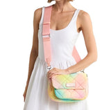 MARC JACOBS QUILTED NYLON CROSSBODY SUN MULTI
