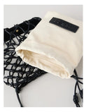 MARCS SMALL CROSSBODY BLACK NETS BAG UNIQUE