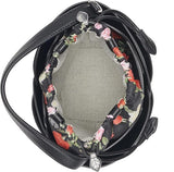 KARL LAGERFELD PARIS IKON FLORAL BUCKET DRAWSTRING BAG