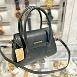 MICHAEL KORS KATYA SMALL SATCHEL CROSSBODY IN BLACK 35F4G30C5L