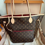 LOUIS VUITTON LV MONOGRAM NEVERFULL MM M46987 RED LINING