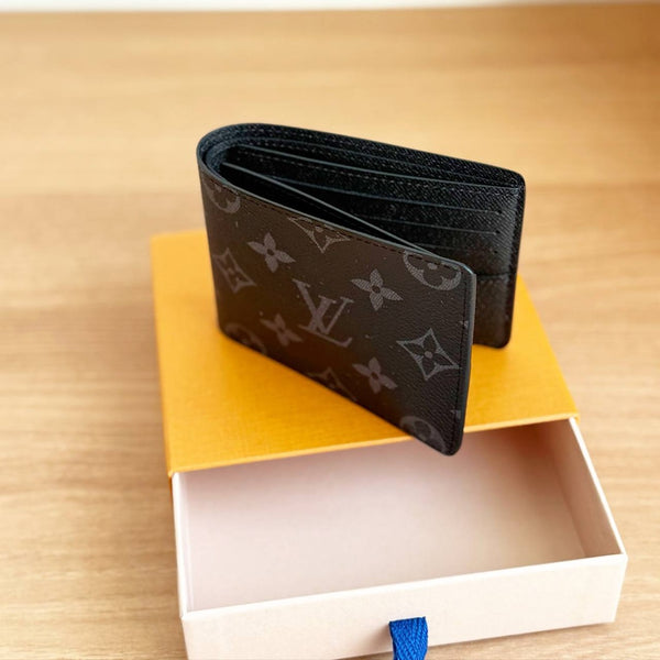 LOUIS VUITTON LV M62294 SLENDER MEN WALLET SIGNATURE BLACK