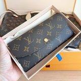 LOUIS VUITTON LV EMILIE FUCHSIA M60697 LONG WALLET