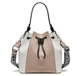 KARL LAGERFELD PARIS ADELE BUCKET BAG SHELL WHITE
