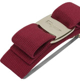 SALVATORE FERRAGAMO VARA LOGO DETAILED HAIR CLIP MAROON