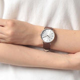 COACH BOXED PERRY LADIES WATCH IN BROWN LEATHER SREAP 14503120 36MM