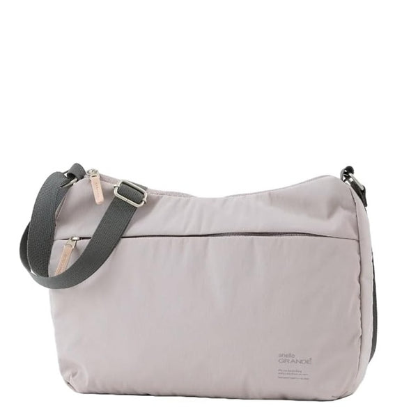 ANELLO FROM JAPAN CROSSBODY BAG MANY POCKETS COMPARTMENT POCKET LIGHT GREY