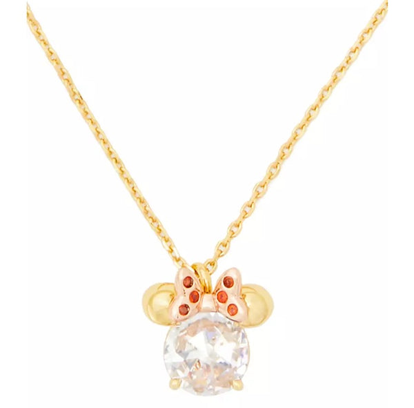 KATE SPADE DISNEY X KATE SPADE NEW YORK MINNIE PENDANT NECKLACE IN MULTI K9174