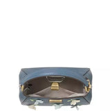 KATE SPADE PHOEBE FLORAL APPLIQUE MINI TOP HANDLE IN BLUE STONE KK139