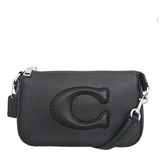 COACH NOLITA 19 SHOULDER BAG BLACK LEATHER CR364