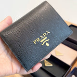 PRADA VITELLO MOVE SMALL WALLET 1MV204 BLACK BOXED