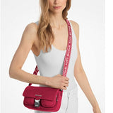 MICHAEL KORS OUTLET KHAI MEDIUM NYLON MESSENGER BAG IN DARK PINK 35T5S5FM6C