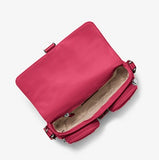 MICHAEL KORS OUTLET KHAI MEDIUM NYLON MESSENGER BAG IN DARK PINK 35T5S5FM6C