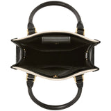 KATE SPADE CROSSBODY ELLIE CANVAS MINI TOTE BLACK MULTI KK235