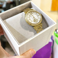 MICHAEL KORS ABBEY WATCH MK4615 IN GOLD TONE BOXED