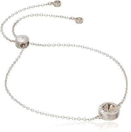 COACH OPEN CIRCLE SLIDER  BANGLE BRACELET ANKLET F67072 SILVER