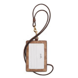 COACH ID LANYARD IN SIGNATURE CANVAS LIGHT BROWN MAPLE 63274 CZ285