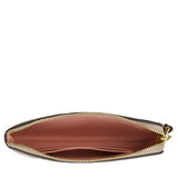 COACH CORNER ZIP WRISTLET IN SIGNATURE CANVAS WITH FLORAL PRINT SAND MULTI BEIGE  CAR20
