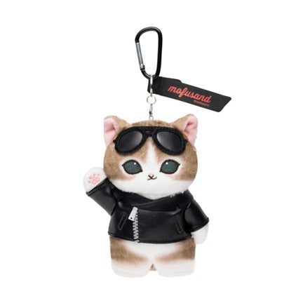MOFUSAND FROM JAPAN PLUSH DOLL KEYCHAIN DINER JACKET CAT