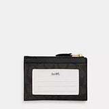 COACH MINI SKINNY ID CASE SIGNATURE CANVAS GREEN CW870 OLIVE