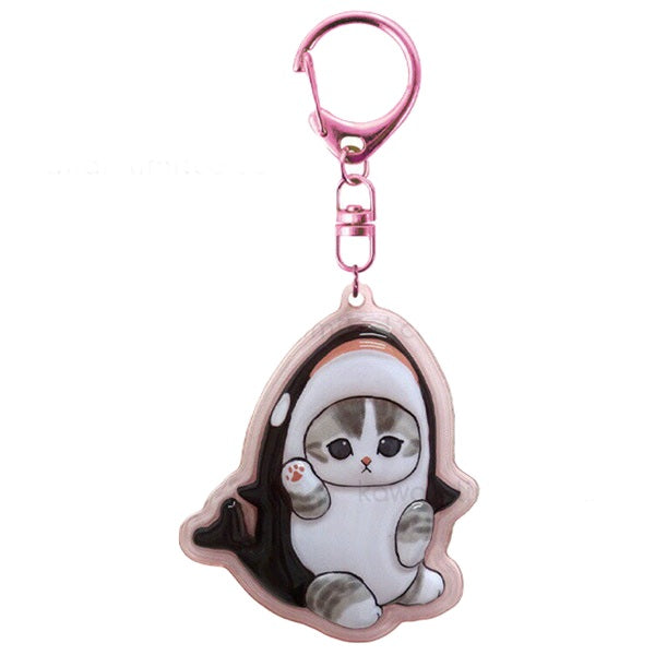MOFUSAND FROM JAPAN 3D KEYCHAIN - CAT SHARK NYAN KILLER WHALE
