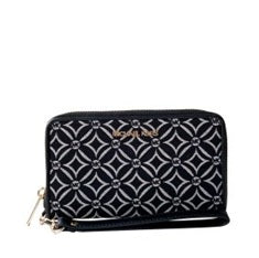 MICHAEL KORS JET SET TRAVEL LARGE FLAT MULTIFUNCTION PHONE CASE DEER WRISTLET BLACK 35F4GTVE3J