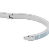 KATE SPADE SPOT THE SPADE ENAMEL HINGED BANGLE BRACELET IN BLUE KJ727