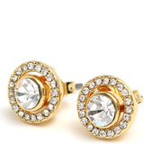 COACH  CRYSTAL STUD EARRING GOLD 386994