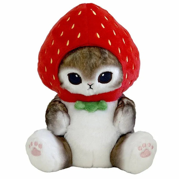 MOFUSAND FROM JAPAN STRAWBERRY TOAST BREAD PLUSH CAT