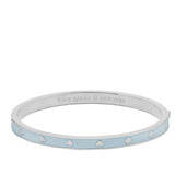 KATE SPADE SPOT THE SPADE ENAMEL HINGED BANGLE BRACELET IN BLUE KJ727