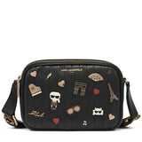 KARL LAGERFELD PARIS MAYBELLE CROSSBODY CAMERA  BAG BLACK L5GEX9BJ