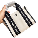 KATE SPADE KIP MINI CANVAS TOTE BAG IN NATURAL MULTI KL062
