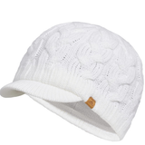 ADIDAS WOMEN'S CRYSTAL BRIMMER BEANIE IN WHITE