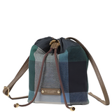 BLUE LABEL CRESTBRIDGE CHECK CANVAS DRAWSTRING BAG (GREEN) 55112401-71