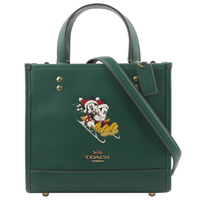 COACH DISNEY X COACH DEMPSEY TOTE 22 WITH SLED MOTIF DARK PINE CM844 LIMITED EDITION