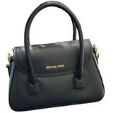 MICHAEL KORS KATYA SMALL SATCHEL CROSSBODY IN BLACK 35F4G30C5L