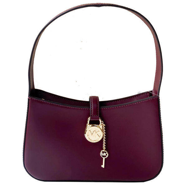 MICHAEL KORS LYRA SMALL LEATHER POCHETTE 35T4G1YC1L OXBLOOD SHOULDER BAG