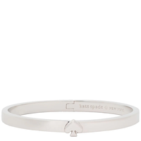 KATE SPADE EVERYDAY SPADE THIN METAL BANGLE BRACELET  O0RU3143 SILVER