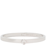 KATE SPADE EVERYDAY SPADE THIN METAL BANGLE BRACELET  O0RU3143 SILVER
