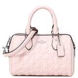 COACH MINI ROWAN CROSSBODY BAG IN SIGNATURE LEATHER BLUSH CY743 SVBLUSH