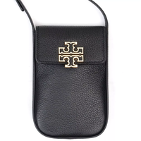 TORY BURCH BRITTEN PHONE CROSSBODY BLACK 1510071023