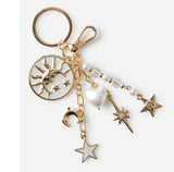 BAG CHARM ASSORTED - BEAR, DOG, RABBIT, MOON, ORCHID, STRAWBERRY