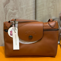 LONGCHAMP LE PLIAGE XTRA MINI CROSSBODY FULL LEATHER 10188 987 504 BROWN