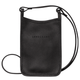 LONGCHAMP LE FOULONNÉ PHONE CASE BLACK – LEATHER 34200 021 001