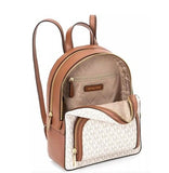 MICHAEL KORS JAYCEE MEDIUM LOGO BACKPACK 35S2G8TB2B VANILLA SIGNATURE